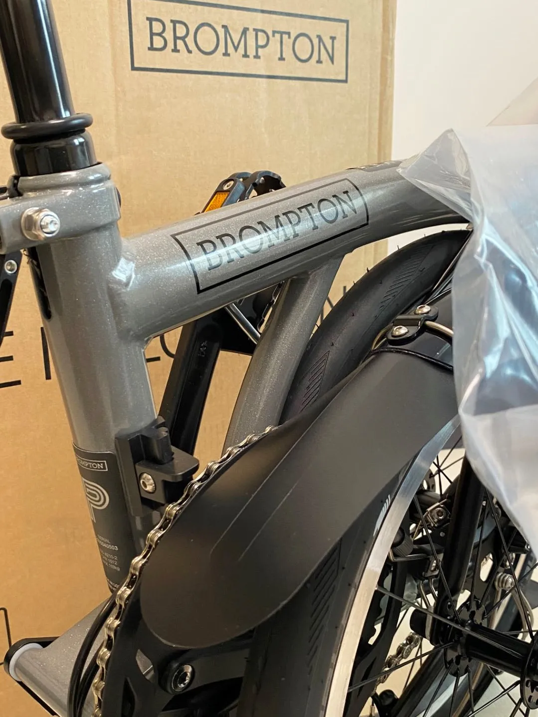 Brompton P Line Urban Storm Grey Metallic (Low Handlebar)